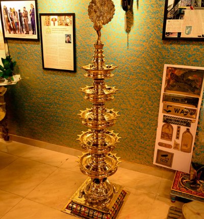 Stambha Vilakku - Multi-Layer Brass Big Lamp for Home Decor and temple