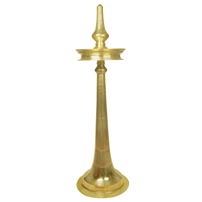 Aatta Vilakku – Traditional Kerala Brass Oil Lamp | Handcrafted Temple-Style Diya