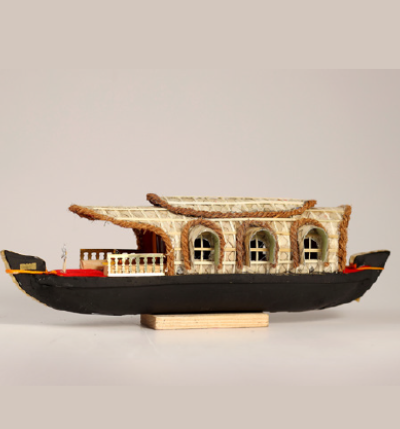 Kerala Houseboat - Handcrafted Wooden Home Decor & Unique Gift - Model 2