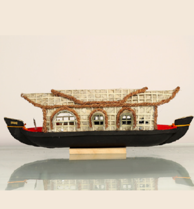 Kerala Houseboat - Handcrafted Wooden Home Decor & Unique Gift - Model 3