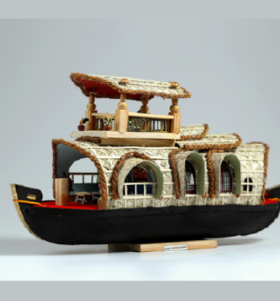 Kerala Houseboat - Handcrafted Wooden Home Decor & Unique Gift - Model 7