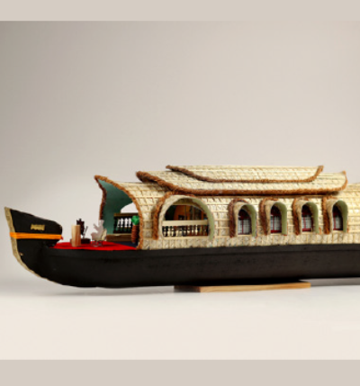 Kerala Houseboat - Handcrafted Wooden Home Decor & Unique Gift - Model 10