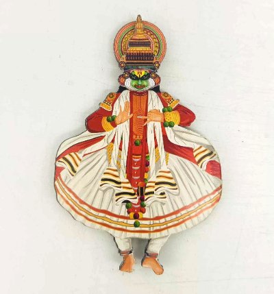 Set of 10 Dancing Kathakali Printed MDF Fridge Magnets – 4 Inch Kerala Art Souvenir & Decorative Gift