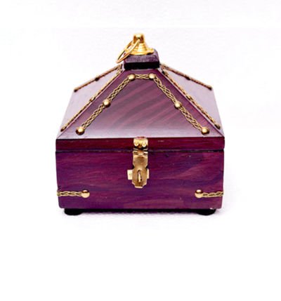 Pyramid Jewelry Box | Handcrafted Wooden Jewel Box | Elegant Decorative Storage Box
