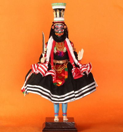 Kerala Kathakali Model (Kari Vesham)
