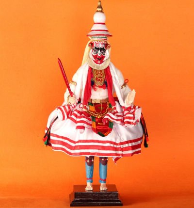 Kerala Kathakali Model Hanuman (Thaadi Vesham)