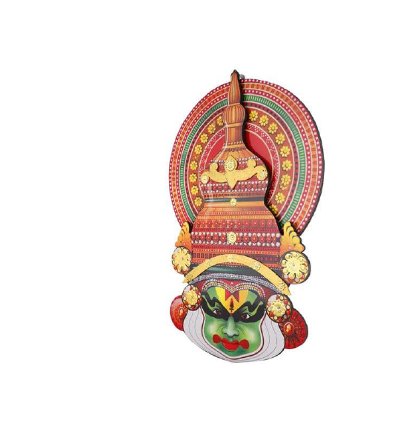 Printed Kathakali Head – Wall Decor | Traditional Kerala Art | Home Decor Showpiece by Mannar Craft