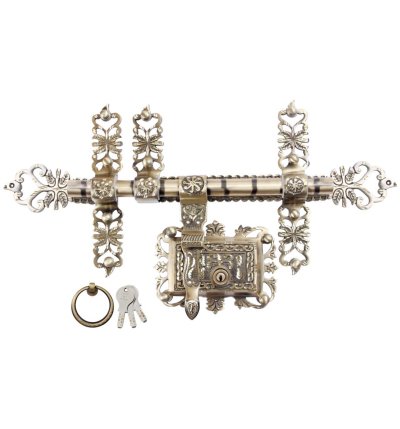 Crescent Manichitratazhu Aldrop – Without Head | Antique Finish | Traditional Brass Door Fitting