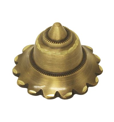 Brass Flower Dome Door – Antique Diamond Cut Finish | Traditional Decorative Door Hardware