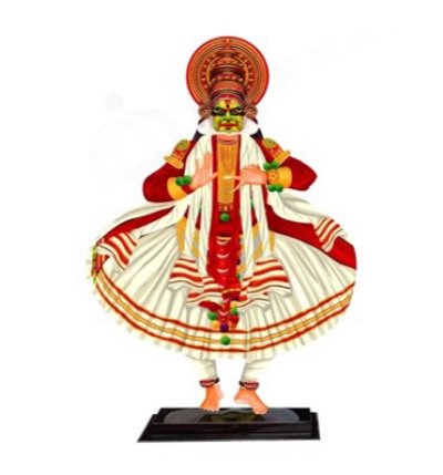 Printed Kathakali Full Body Stand - Unique Table Decor