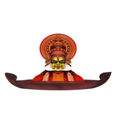Printed Kathakali with Shoulder - Decorative Table Top Art