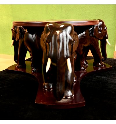 Rosewood Elephant Teapoy: Handcrafted Luxury Decor & The Perfect Gift