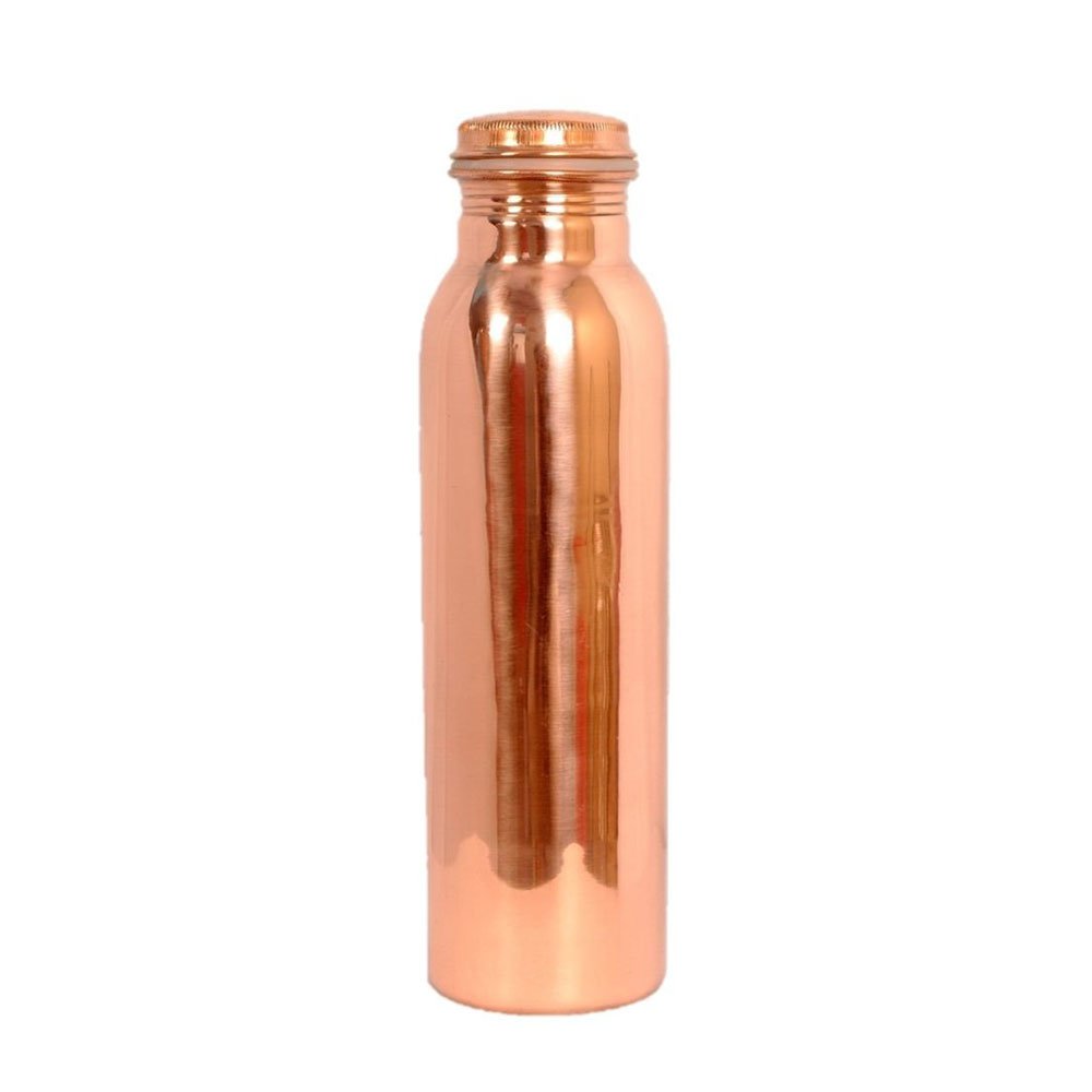 Seamless Pure Copper Water Bottle | Ayurvedic Leakproof Drinkware by Mannar Craft