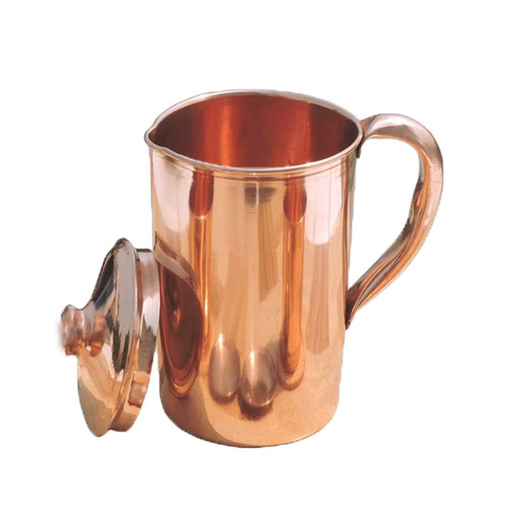 Mannar Craft Copper Jug – Handcrafted Ayurvedic Water Pitcher | Traditional Drinkware