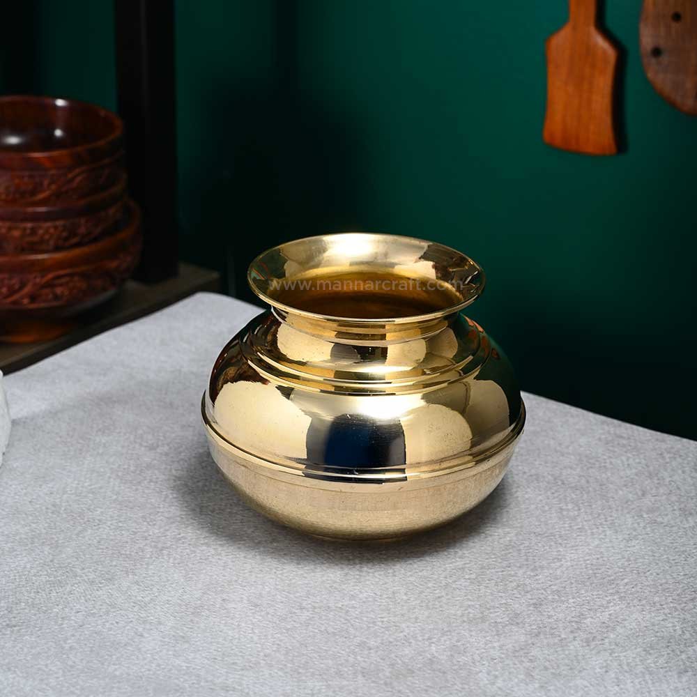 Mannar Craft Bronze Pot – Oodu Kalam | Traditional Handmade Cooking Vessel
