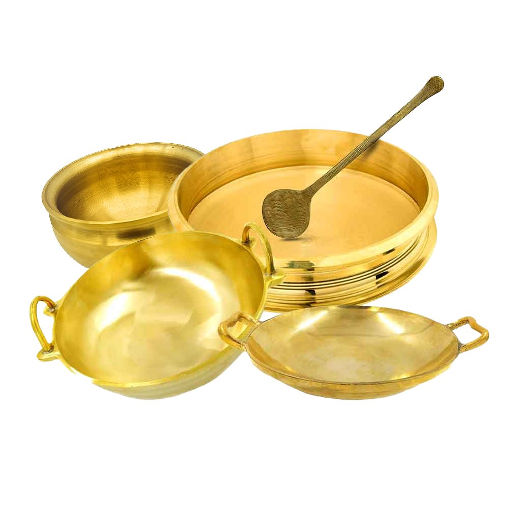 Premium Bronze Combo – Uruli, Chattukam, Kadai, Pana & Appachatty | Traditional Handcrafted Cookware