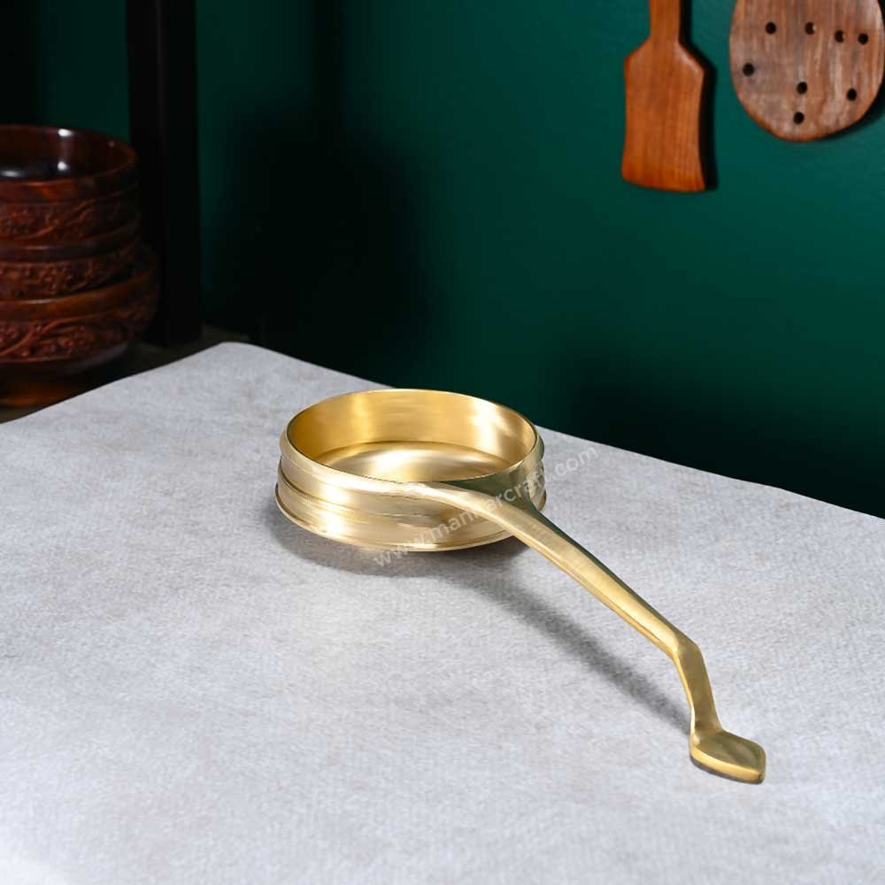 Handcrafted Bronze Tadka Pan – Val Uruli | Authentic Traditional Cookware