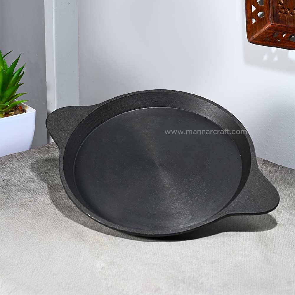 Pre-Seasoned Cast Iron Pan | Heavy-Duty, Non-Stick, Flat Bottom Cookware for Healthy Cooking