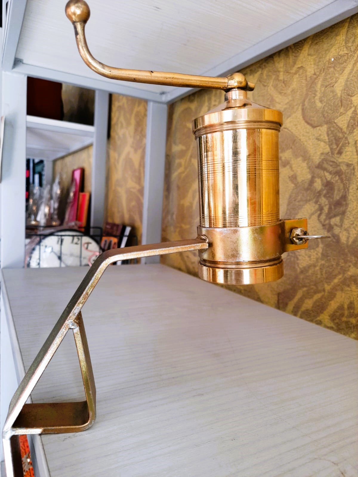 Brass Sevanazhi / Idiyappam Maker with Stand – Traditional South Indian Kitchen Tool