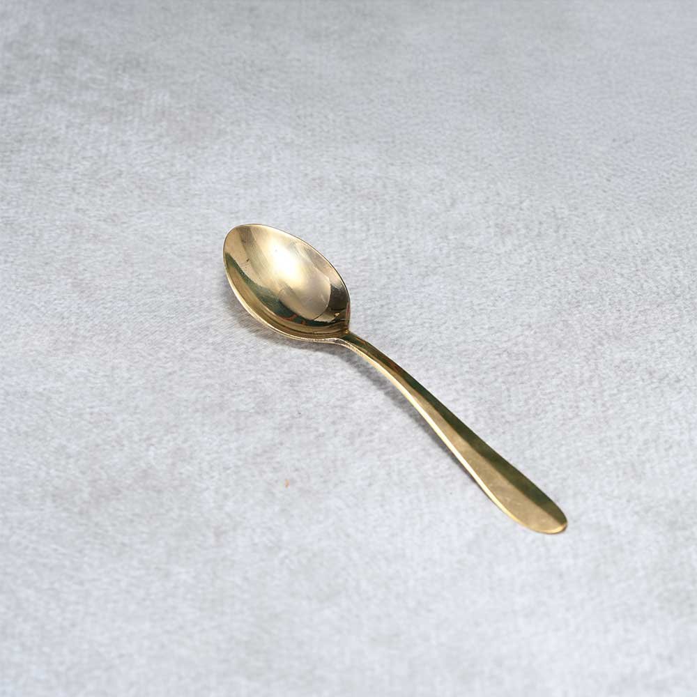 Handmade Premium Brass Spoon | Elegant & Durable Brass Cutlery for Kitchen & Dining