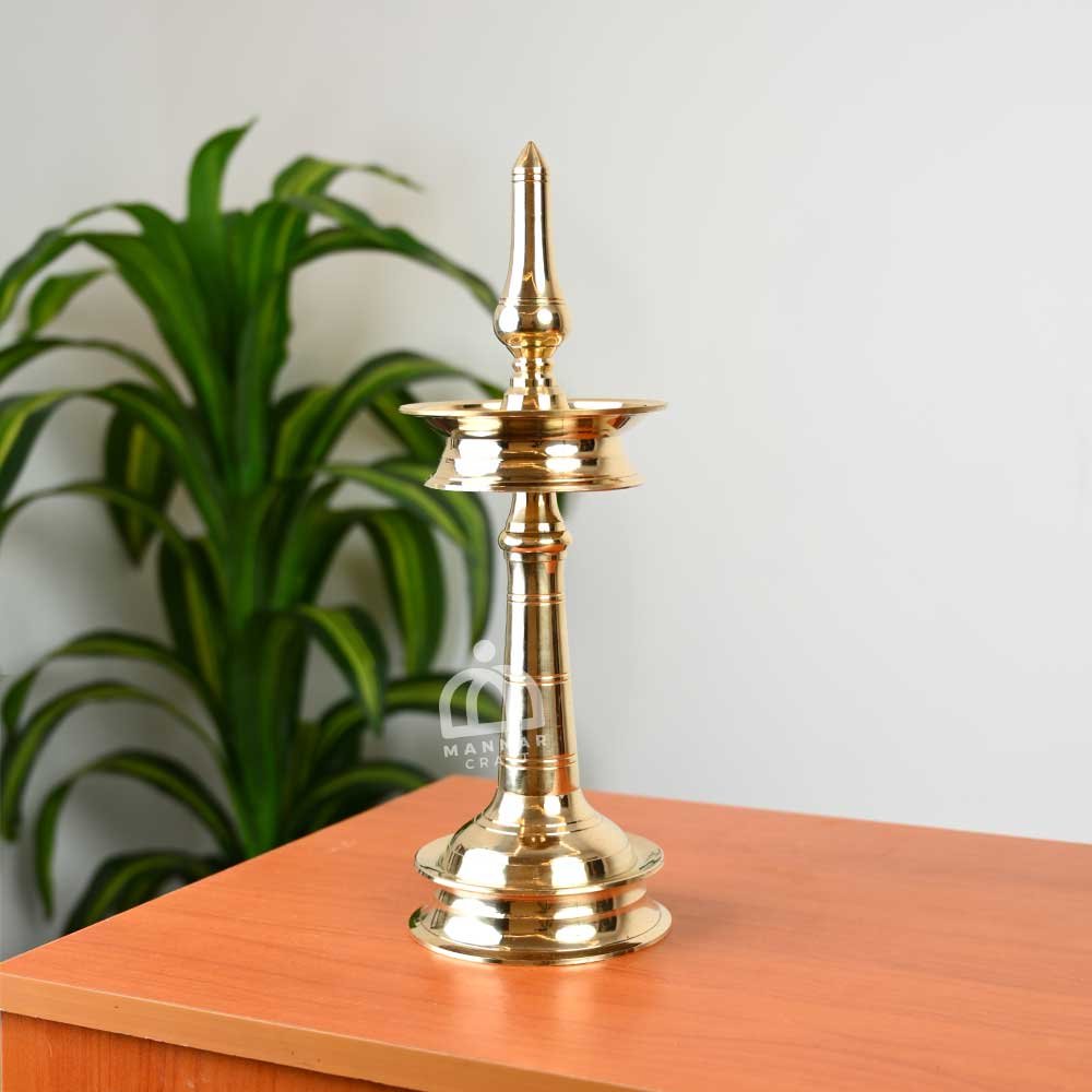 Kerala Brass Diya, Nilavilakku Oil Lamp 