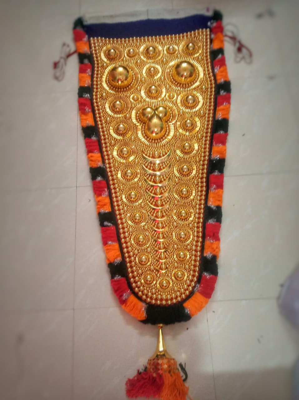 Mannar Craft Original Nettipattam – Real Elephant Caparison | Authentic Kerala Handicraft Decor