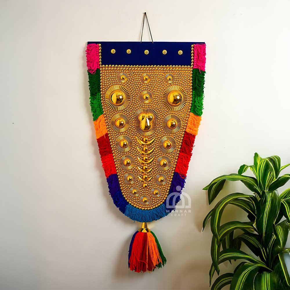 Kerala Traditional Handmade Multicolor Nettipattam - Perfect for Home Decor and Gifting