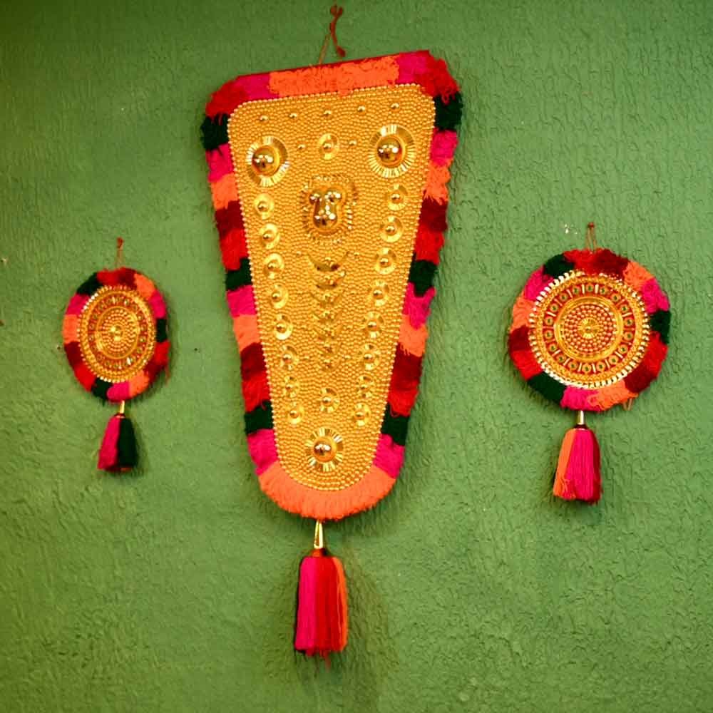 Handcrafted Nettipattam & Alavattam Combo – Authentic Kerala Decor & Gift | Customizable Set