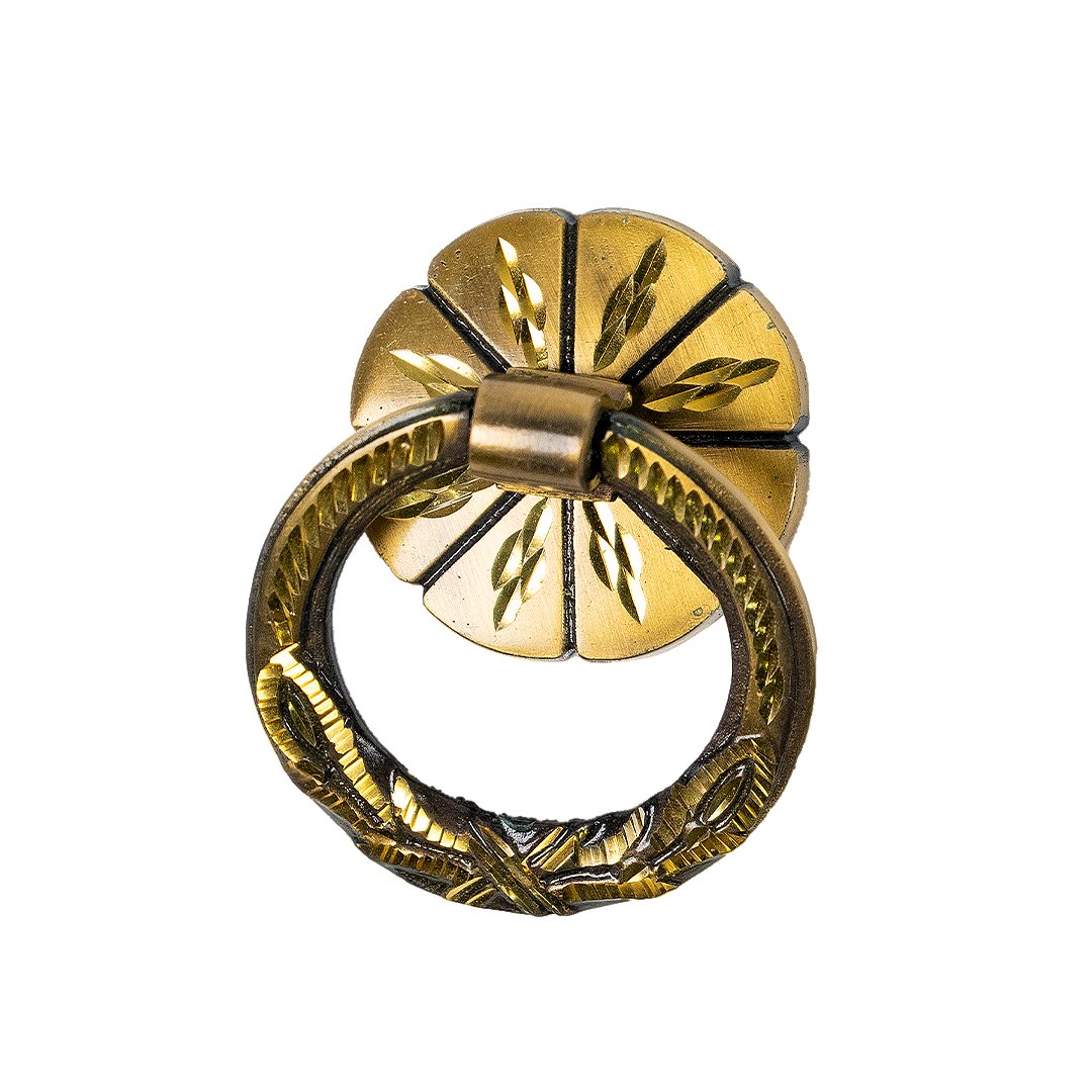 Mannar Craft Brass Door Knocker-Round Design with Antique Finish