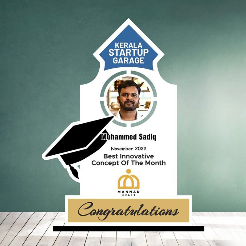 Mannar craft Special Appreciation Memento with Photo