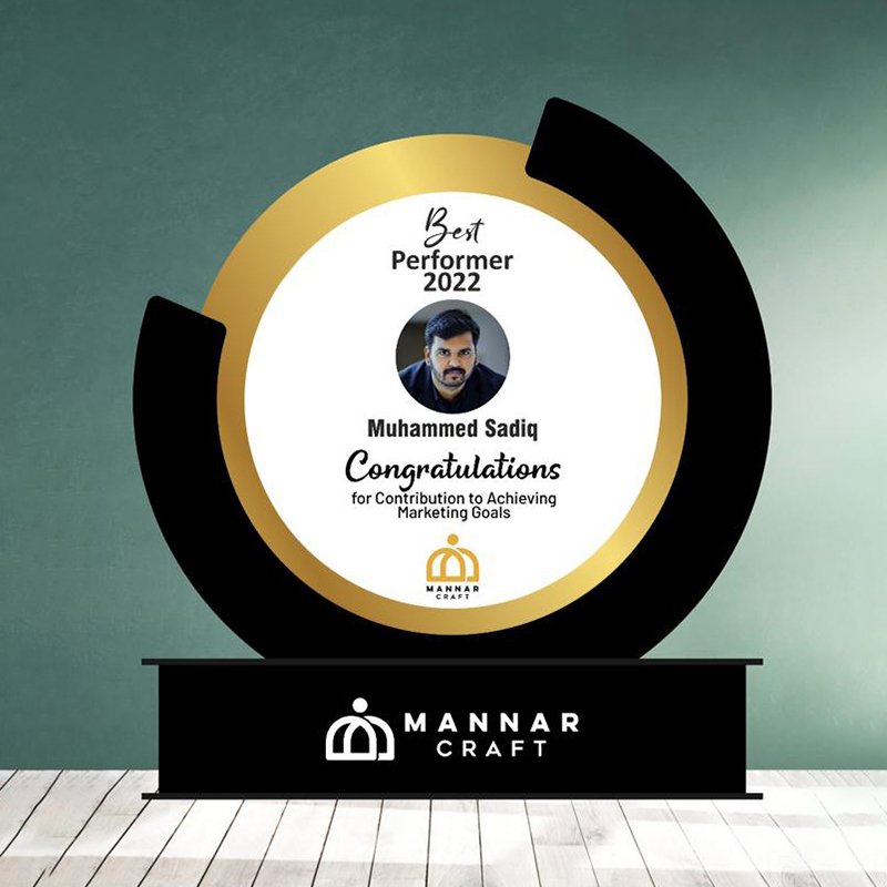 Mannar craft Special Appreciation Memento with Photo