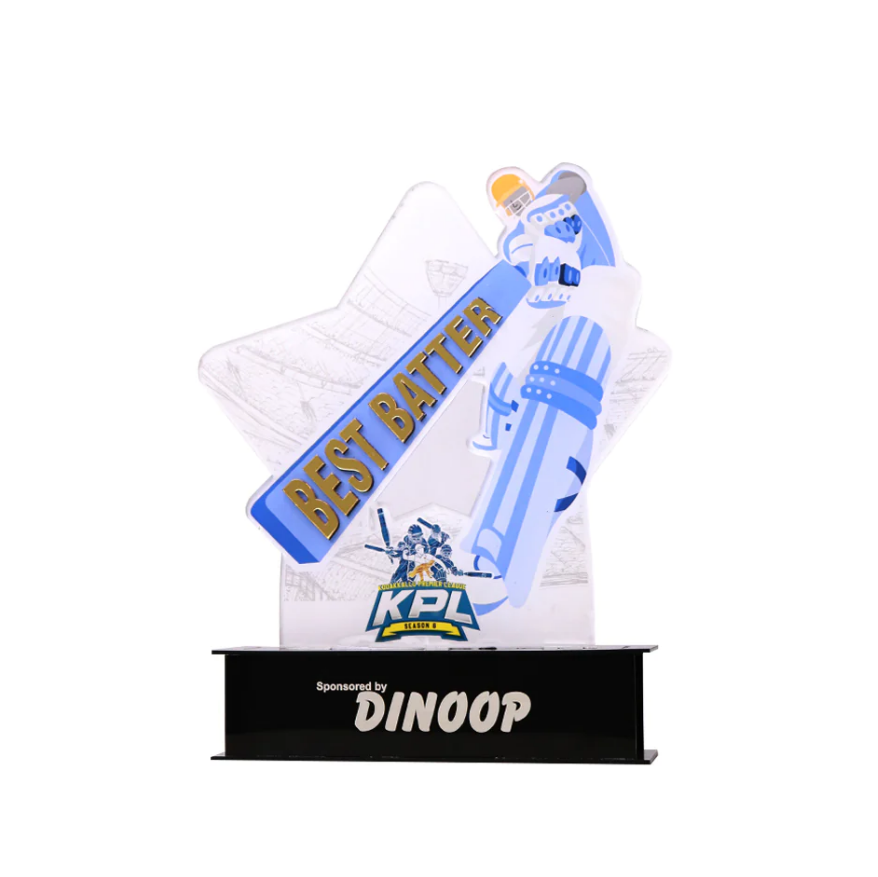 Mannar Craft Best Batter Cricket Memento 9.8H X 8W Inch