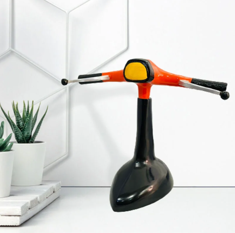 Vintage Iron Scooter Stand - Home Decor & Gift 