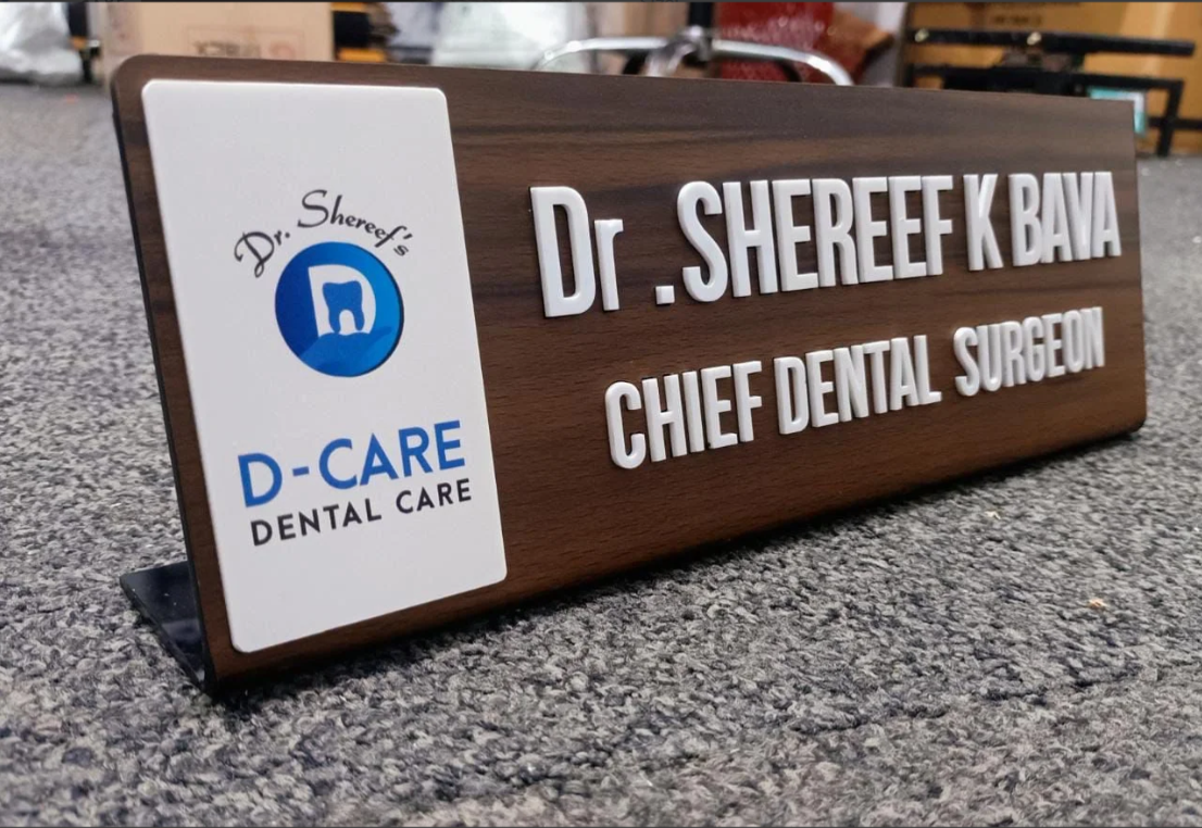 Name Board for Office-Acrylic High quality