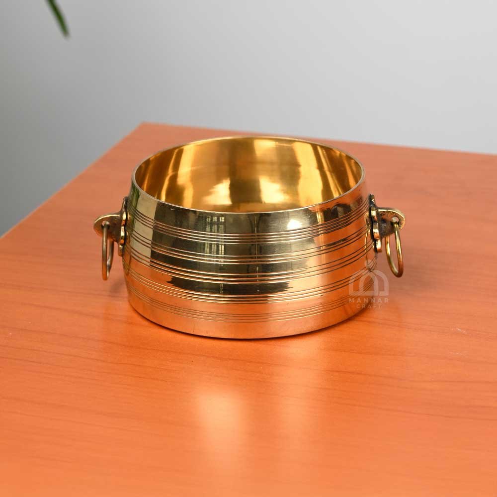 Authentic Brass Changazhi – Timeless Kerala Cultural Vessel for Home Décor & Spiritual Rituals | Mannar Craft