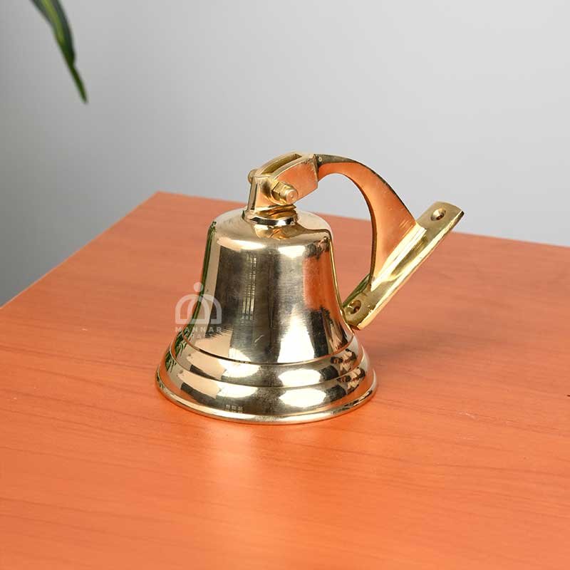 Mannar Craft Pure Brass Calling Bell for Home, Pooja room, Temple & Decor | Handcrafted Bell for Positive Vibes & Gifting