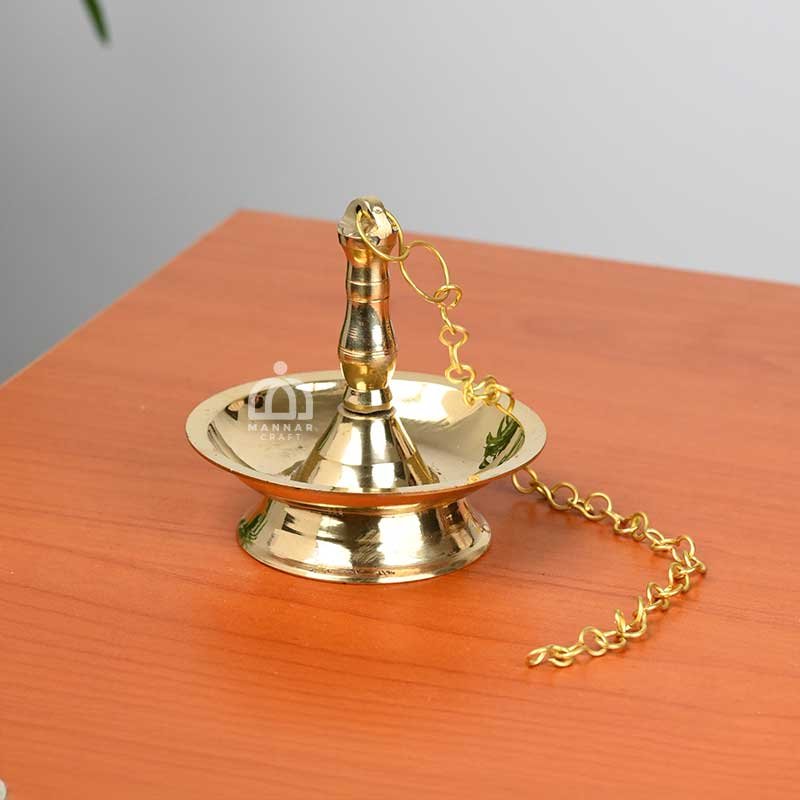 Brass Hanging lamp with chain