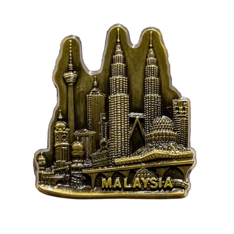 Malaysia Souvenir Fridge Magnet – 3D Metal Petronas Twin Towers