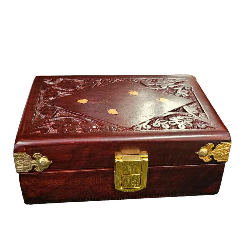 Mannar Craft Rosewood Jewellery Box – Handcrafted Wooden Storage & Gift Box