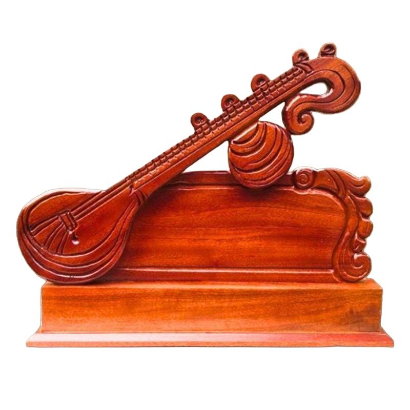 Mahogany Veena Model Memento – Premium Classical Music Award