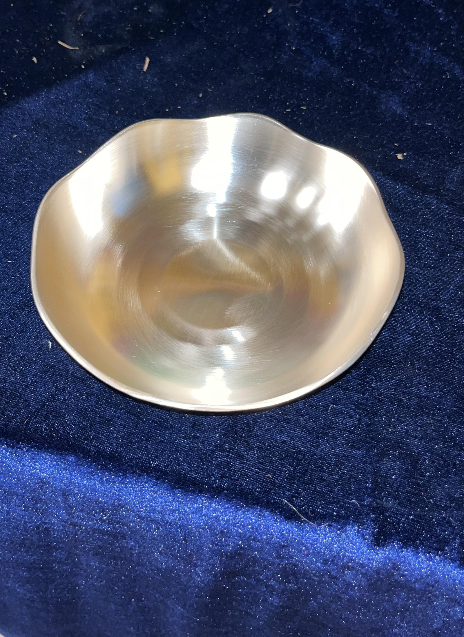Curved Design Kansa Bowl – Handmade  Bell Metal