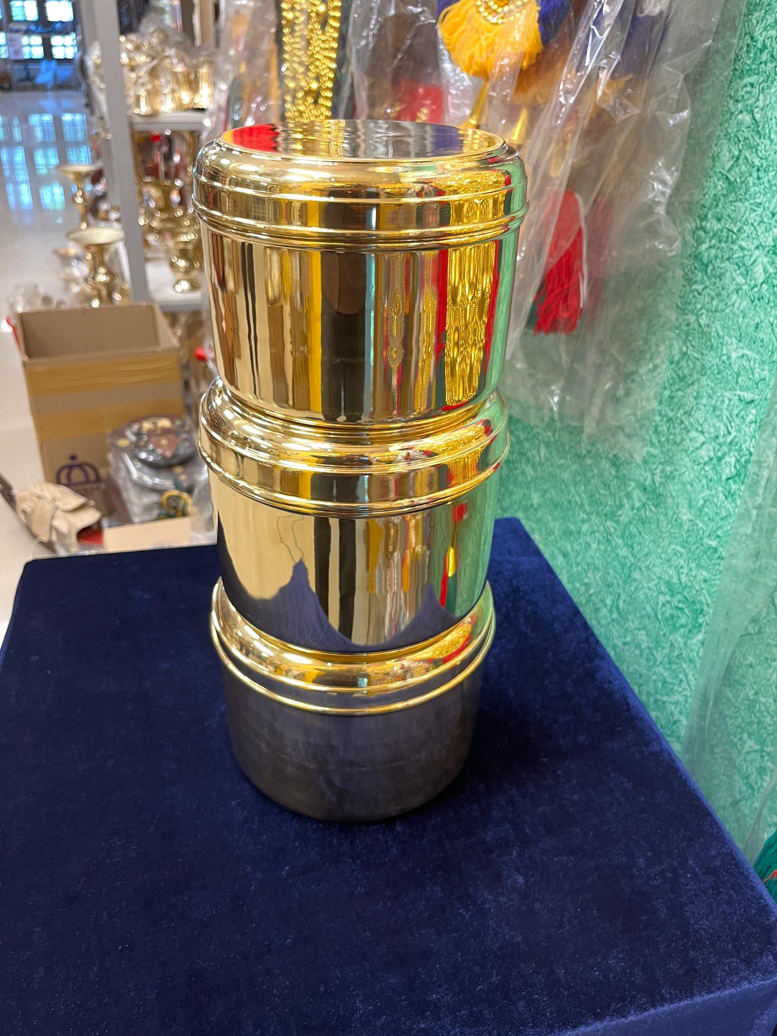 Brass Storage Tiffin Box  Combo Set  – Traditional Premium Lunch Carrier 