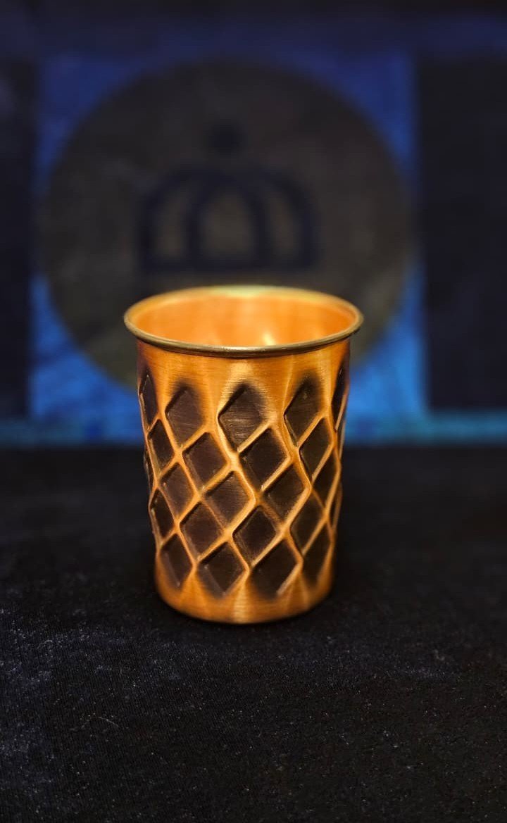 Antique Copper Glass – Handmade Water Tumbler