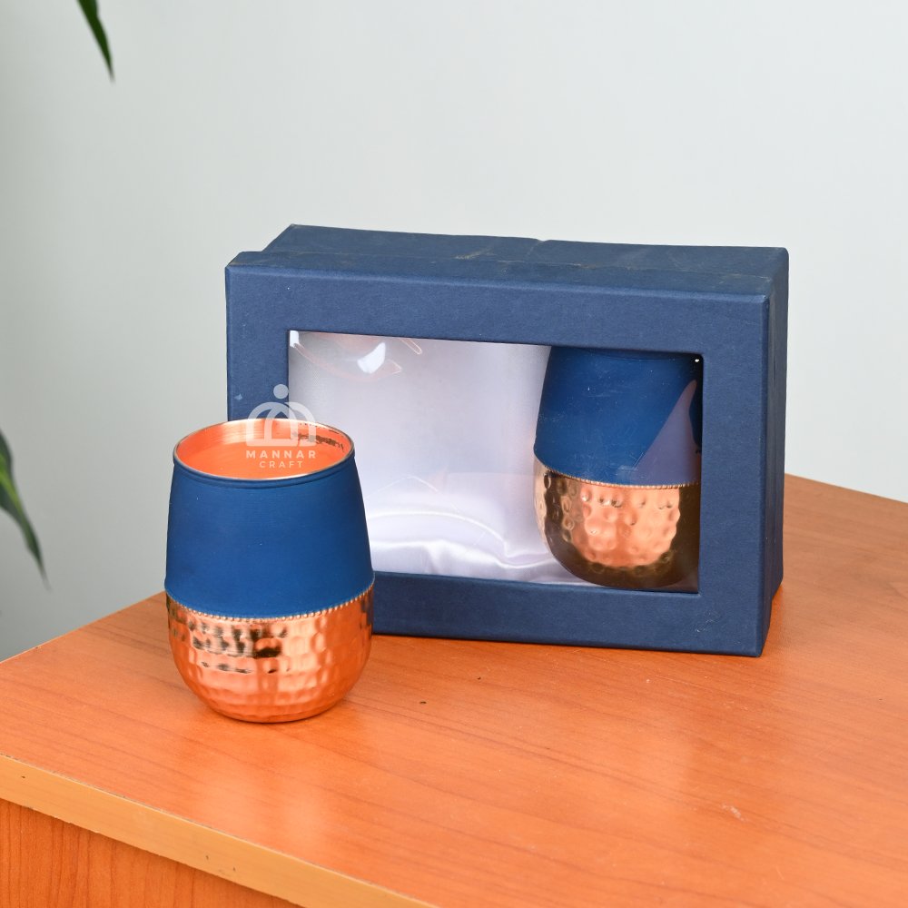 Copper Silk Glass Set of 2 – Pure Copper Drinkware