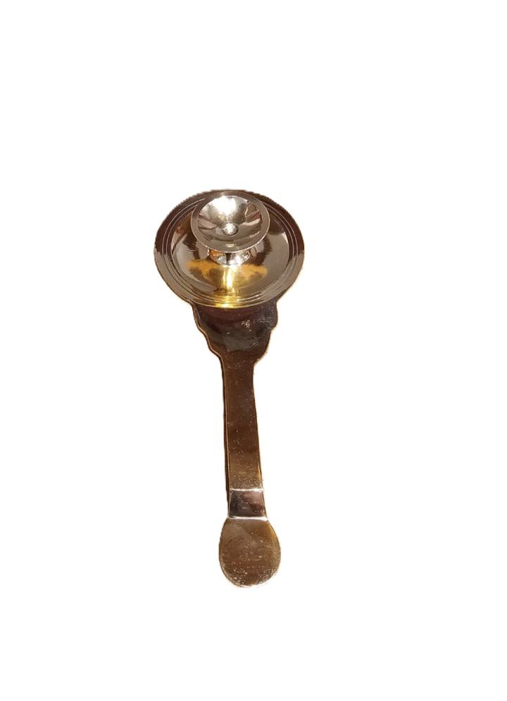 Brass Aarti Holder – Traditional Brass Pooja Lamp Stand