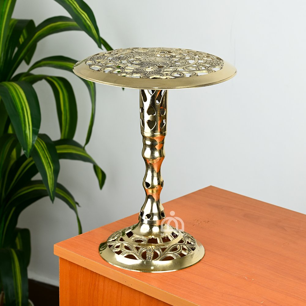 Antique Brass Chowki – Traditional Brass Pooja Stand