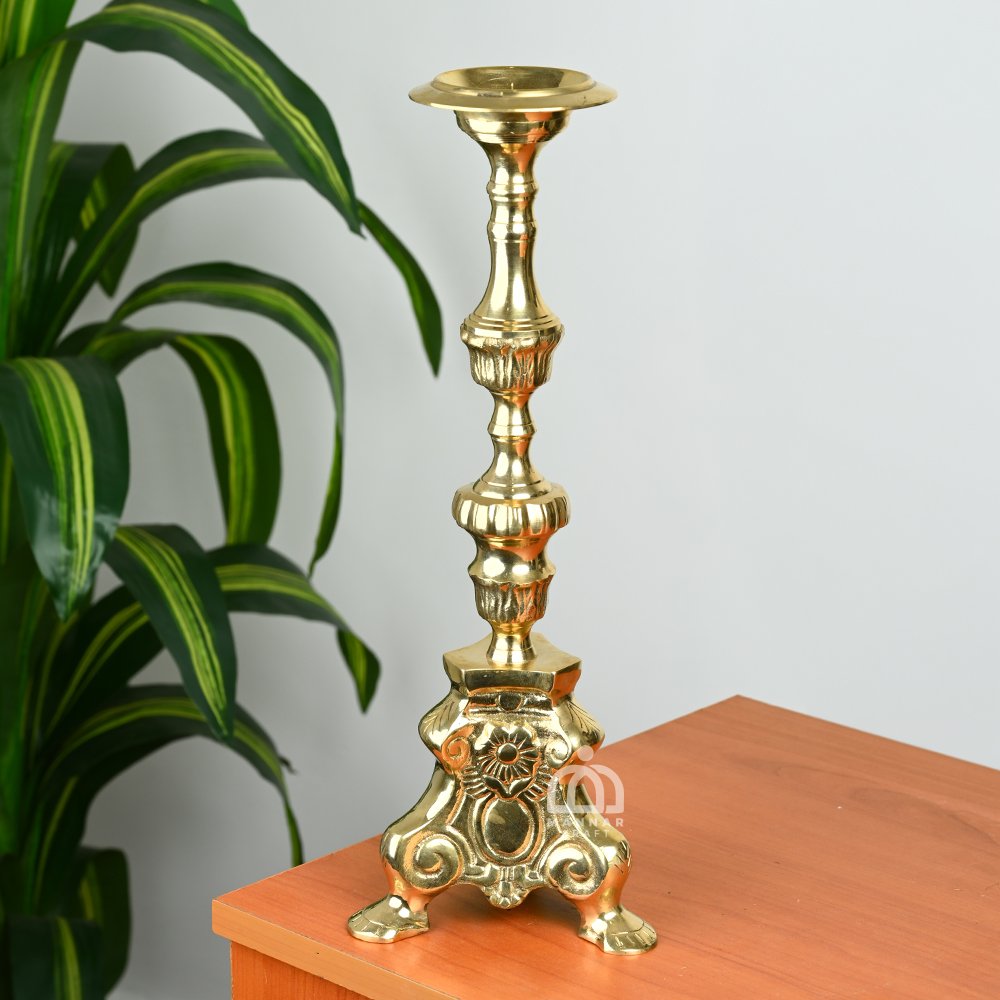 Brass Candle Holder Stand – Traditional Decorative Holder
