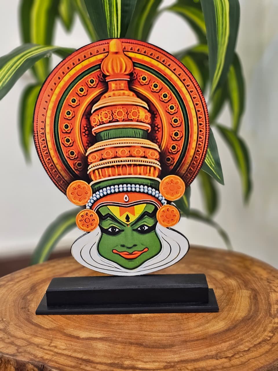 Printed Kathakali Showpiece Stand -  Printed Kerala Decor & Gift Item 