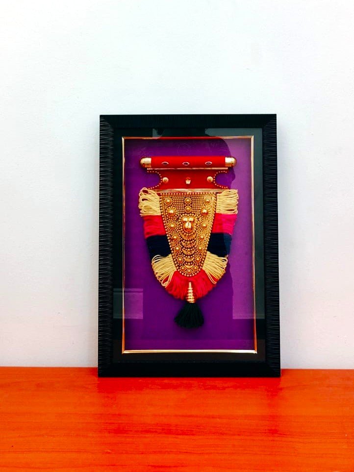 Nettipattam Frame – Traditional Kerala Wall Décor Art