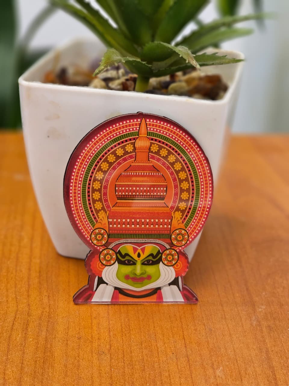 KATHALAI FACE  1 - Acrylic Fridge Magnets – Stylish Decorative Kitchen Magnets